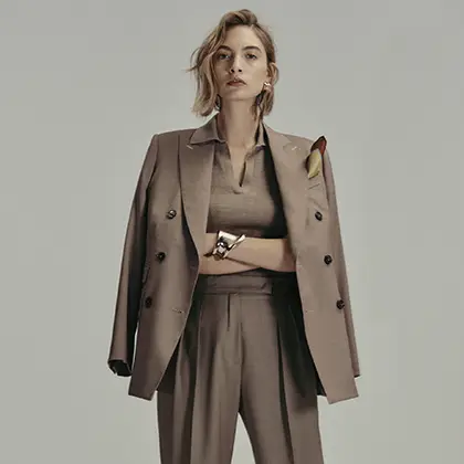 Technical jersey zip-up sweatshirt, camel | Max Mara